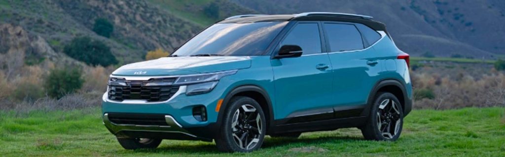 Kia Seltos - Blue in hills