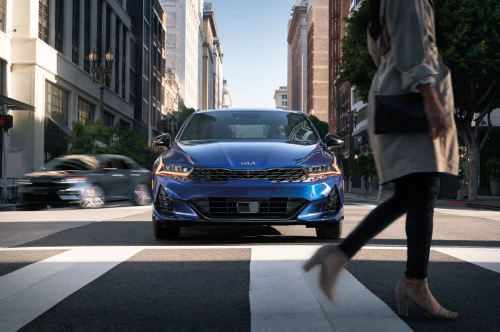Kia Safety Tech - Blue Kia