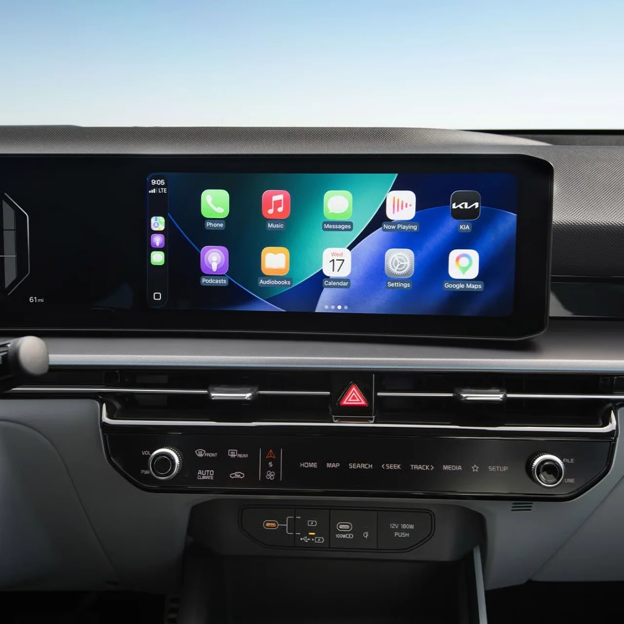 2027 Kia Niro Hybrid touchscreen display showing smartphone integration