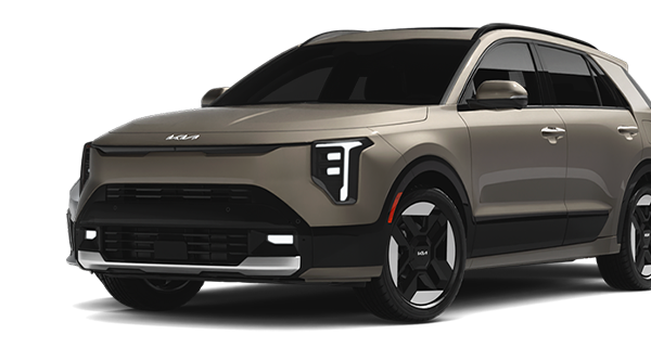 Front side angle view of the 2027 Kia Niro Hybrid Electric SUV SX Touring trim.